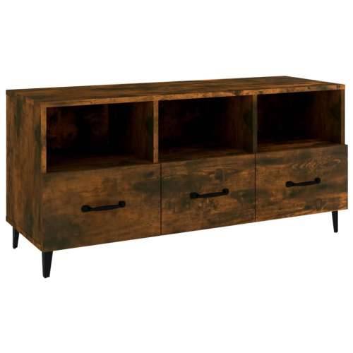 TV ormarić boja dimljenog hrasta 102x35x50 cm konstruirano drvo - Dimljeni hrast 1 Cijena