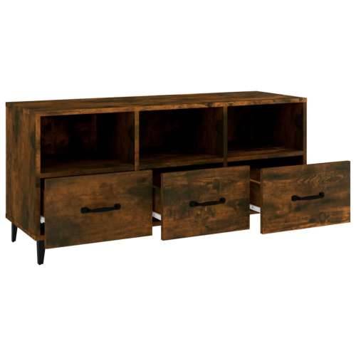 TV ormarić boja dimljenog hrasta 102x35x50 cm konstruirano drvo - Dimljeni hrast 1 Cijena