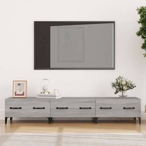 TV ormarić boja hrasta sonome 150x34,5x30 cm konstruirano drvo - Sivi hrast sonoma 1 Cijena
