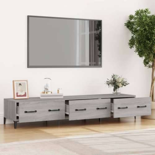 TV ormarić boja hrasta sonome 150x34,5x30 cm konstruirano drvo - Sivi hrast sonoma 1 Cijena