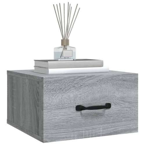 Zidni noćni ormarić boja sivog hrasta sonome 35 x 35 x 20 cm   - Sivi hrast sonoma 1 Cijena