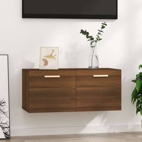Zidni ormarić smeđa boja hrasta 80x35x36,5 cm konstruirano drvo - Smeđi hrast 1 Cijena