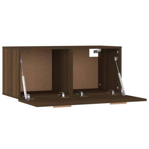 Zidni ormarić smeđa boja hrasta 80x35x36,5 cm konstruirano drvo - Smeđi hrast 1 Cijena