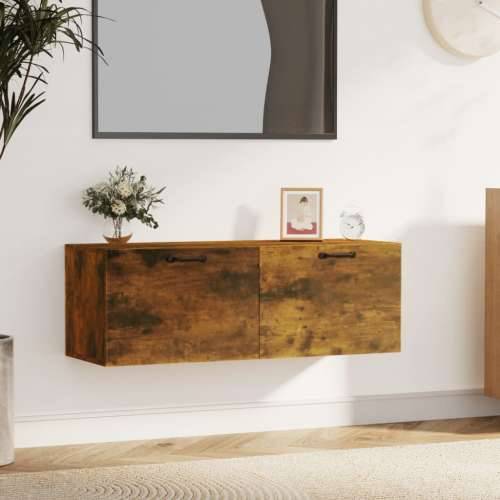 Zidni ormarić boja hrasta 100 x 36,5 x 35 cm konstruirano drvo - Dimljeni hrast 1 Cijena