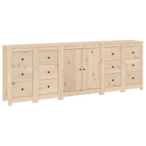Komoda 230 x 35 x 80 cm od masivne borovine - Prirodna 1 Cijena