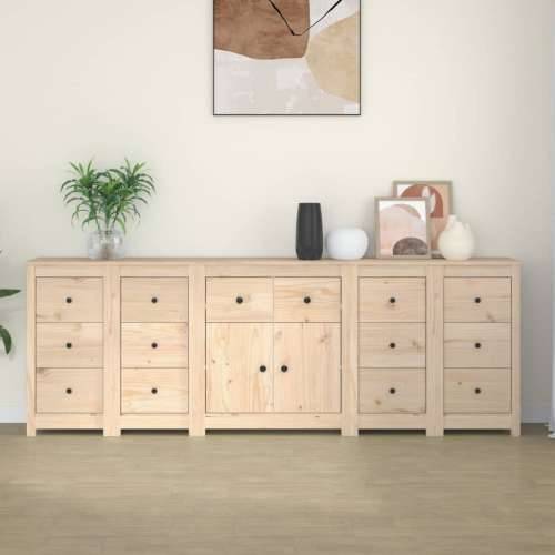 Komoda 230 x 35 x 80 cm od masivne borovine - Prirodna 1 Cijena