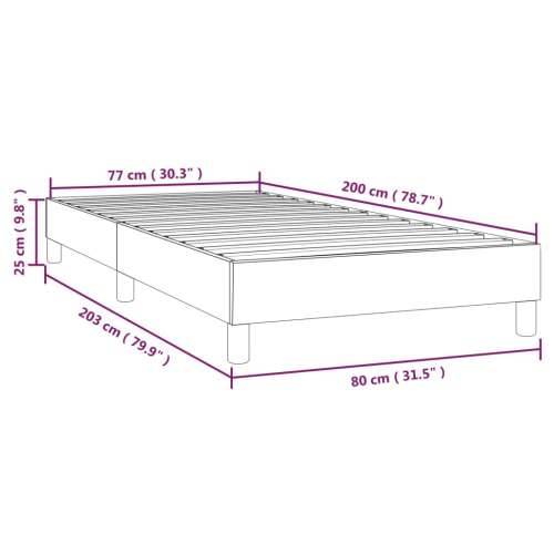 Okvir za krevet smeđesivi 80x200 cm od tkanine Cijena