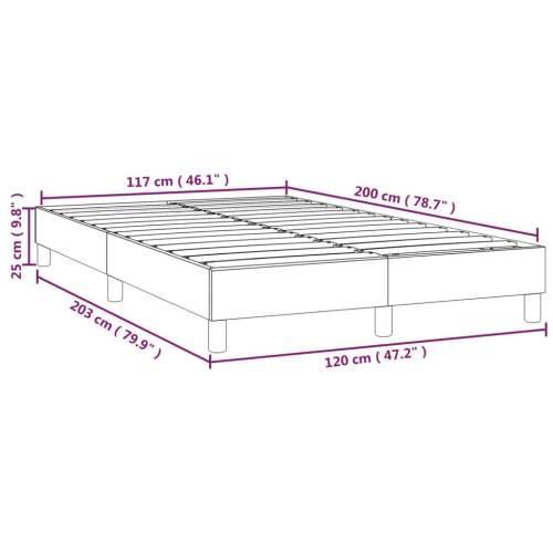 Okvir za krevet crni 120 x 200 cm od tkanine Cijena