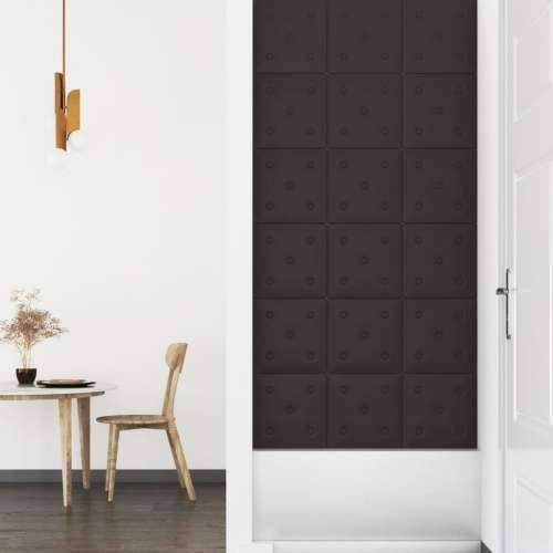 Zidne ploče od umjetne kože 12 kom crne 30 x 30 cm 1,08 m² Cijena