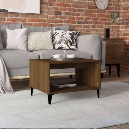 Stolić za kavu smeđa boja hrasta 60x50x40 cm konstruirano drvo - Smeđi hrast 1 Cijena