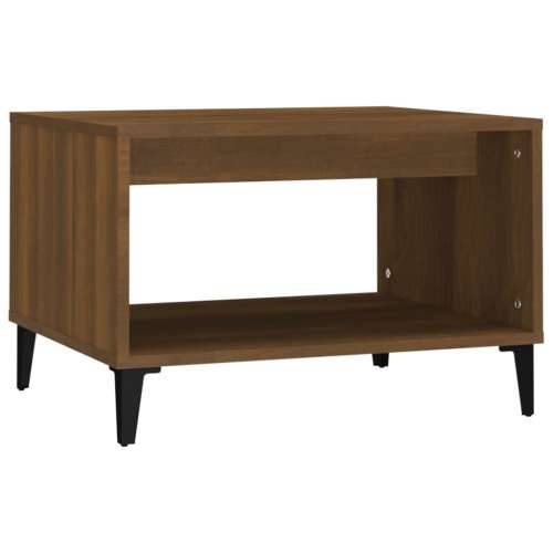 Stolić za kavu smeđa boja hrasta 60x50x40 cm konstruirano drvo - Smeđi hrast 1 Cijena