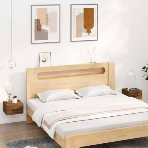 Zidni noćni ormarići 2 kom boja smeđeg hrasta 35 x 35 x 20 cm  - Smeđi hrast 2 Cijena