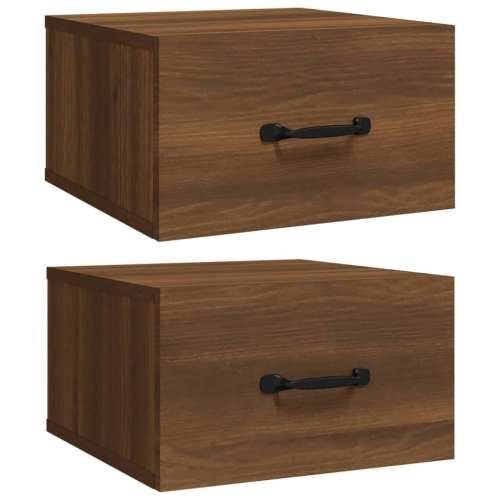 Zidni noćni ormarići 2 kom boja smeđeg hrasta 35 x 35 x 20 cm  - Smeđi hrast 2 Cijena
