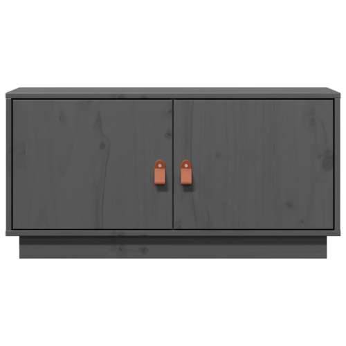 TV ormarić sivi 80 x 34 x 40 cm od masivne borovine - Siva 1 Cijena