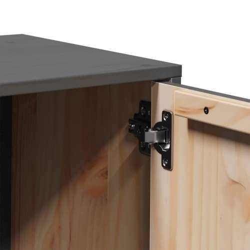 TV ormarić sivi 80 x 34 x 40 cm od masivne borovine - Siva 1 Cijena