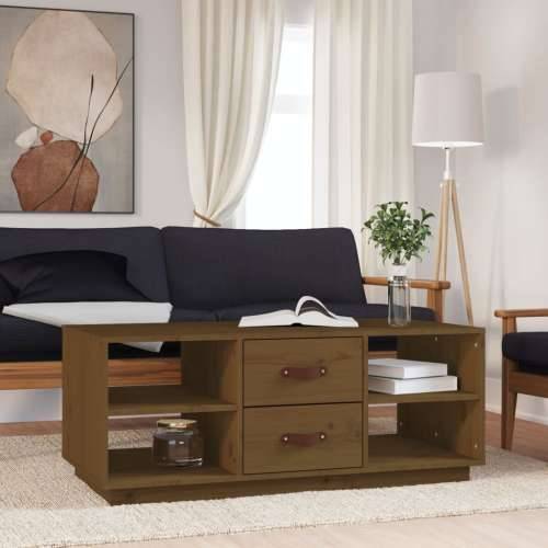 Stolić za kavu boja meda 100 x 50 x 41 cm od masivne borovine - boja meda 1 Cijena