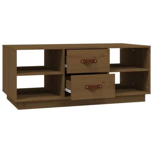 Stolić za kavu boja meda 100 x 50 x 41 cm od masivne borovine - boja meda 1 Cijena
