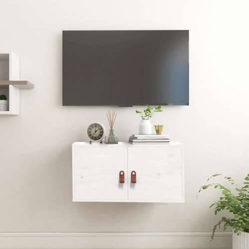 Zidni ormarić bijeli 60 x 30 x 30 cm od masivne borovine - Bijela 1 Cijena