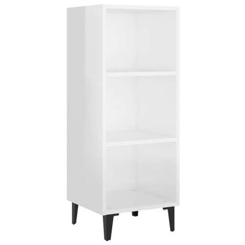 Komoda sjajna bijela 34,5 x 32,5 x 90 cm od konstruiranog drva - Visoko sjajno bijela 1 Cijena