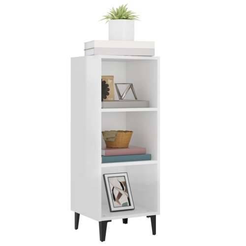 Komoda sjajna bijela 34,5 x 32,5 x 90 cm od konstruiranog drva - Visoko sjajno bijela 1 Cijena