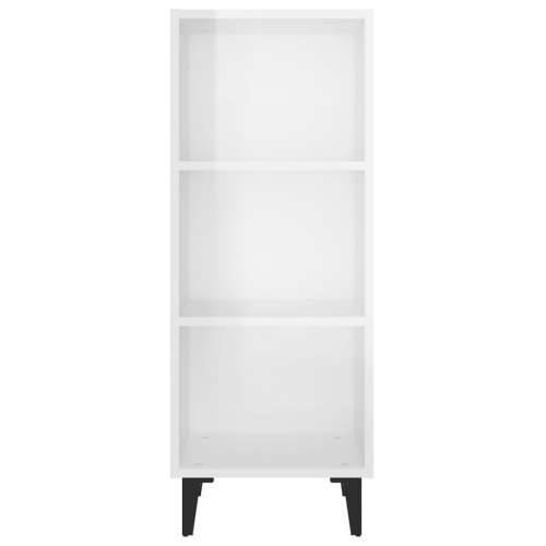 Komoda sjajna bijela 34,5 x 32,5 x 90 cm od konstruiranog drva - Visoko sjajno bijela 1 Cijena