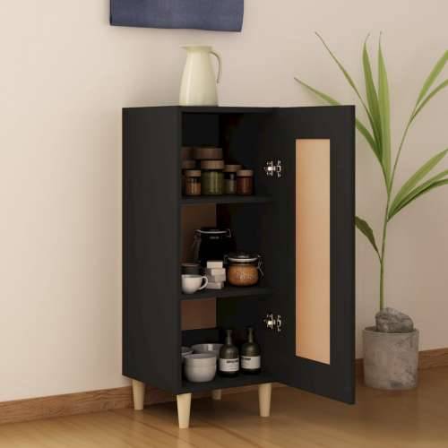 Komoda crna 34,5 x 34 x 90 cm od konstruiranog drva - Crna 1 Cijena