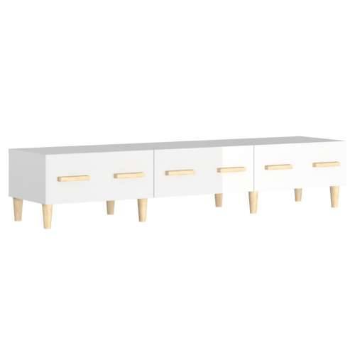 TV ormarić sjajni bijeli 150 x 34,5 x 30 cm konstruirano drvo - Visoko sjajno bijela 1 Cijena