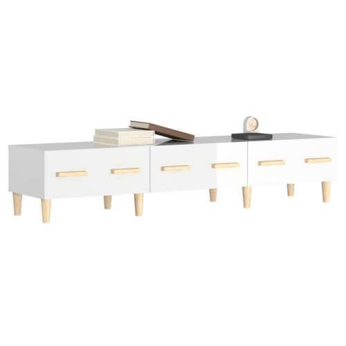 TV ormarić sjajni bijeli 150 x 34,5 x 30 cm konstruirano drvo - Visoko sjajno bijela 1 Cijena