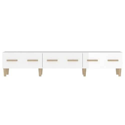 TV ormarić sjajni bijeli 150 x 34,5 x 30 cm konstruirano drvo - Visoko sjajno bijela 1 Cijena