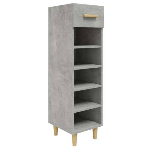 Ormarić za cipele boja betona 30x35x105 cm konstruirano drvo - Beton siva 1 Cijena