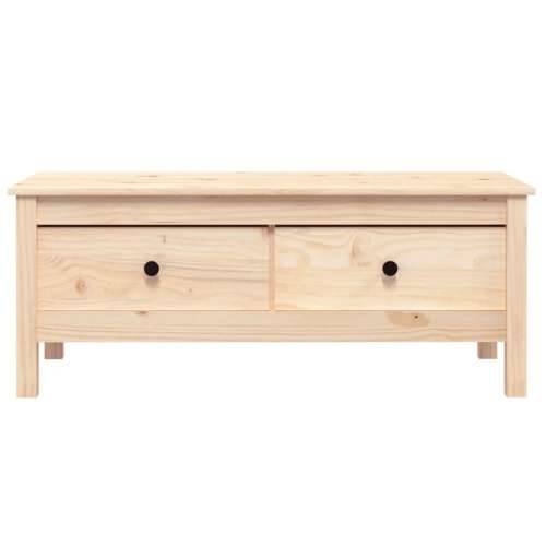 Stolić za kavu 100 x 50 x 40 cm od masivne borovine - Prirodna 1 Cijena
