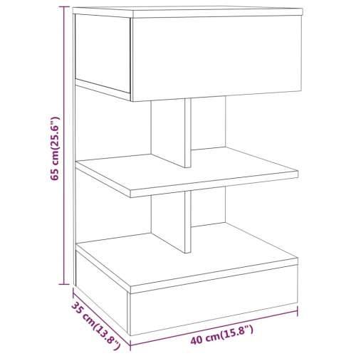 Noćni ormarići 2 kom boja hrasta 40x35x65 cm konstruirano drvo - Sivi hrast sonoma 2 Cijena