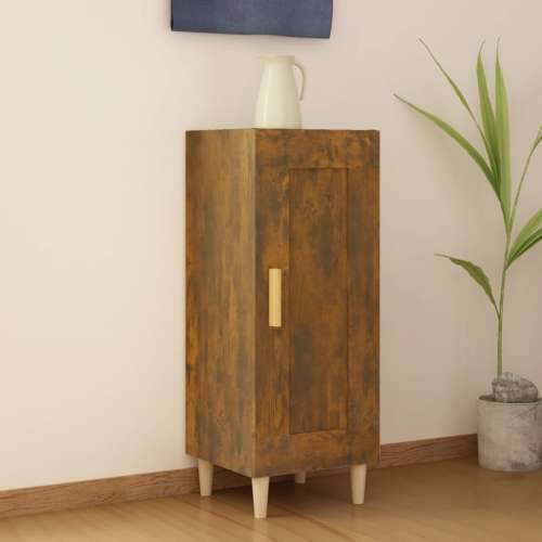 Komoda boja dimljenog hrasta 34,5x34x90 cm konstruirano drvo - Dimljeni hrast 1 Cijena