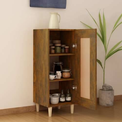 Komoda boja dimljenog hrasta 34,5x34x90 cm konstruirano drvo - Dimljeni hrast 1 Cijena