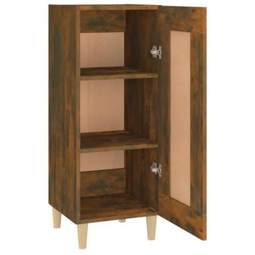 Komoda boja dimljenog hrasta 34,5x34x90 cm konstruirano drvo - Dimljeni hrast 1 Cijena