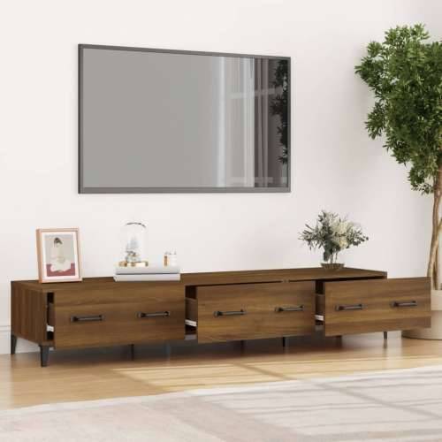 TV ormarić boja hrasta 150 x 34,5 x 30 cm konstruirano drvo - Smeđi hrast 1 Cijena