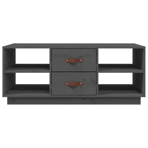Stolić za kavu sivi 100 x 50 x 41 cm od masivne borovine - Siva 1 Cijena