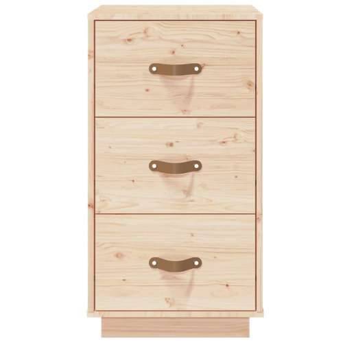 Noćni ormarić 40 x 40 x 75 cm od masivne borovine - Prirodna 1 Cijena