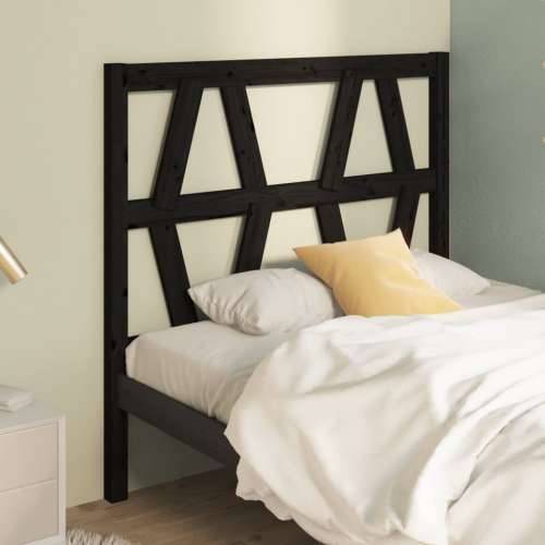 Uzglavlje za krevet crno 81 x 4 x 100 cm od masivne borovine - Crna 81 x 100 cm 1 Cijena