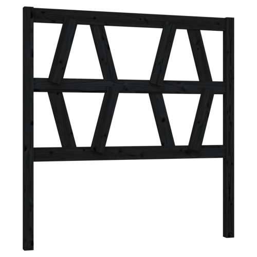 Uzglavlje za krevet crno 81 x 4 x 100 cm od masivne borovine - Crna 81 x 100 cm 1 Cijena