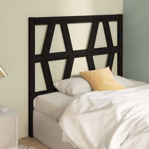 Uzglavlje za krevet crno 81 x 4 x 100 cm od masivne borovine - Crna 81 x 100 cm 1 Cijena