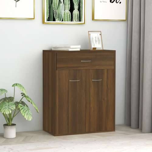 Komoda boja smeđeg hrasta 60 x 30 x 75 cm od konstruiranog drva - Smeđi hrast 1 Cijena