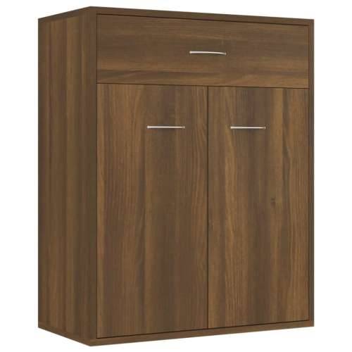 Komoda boja smeđeg hrasta 60 x 30 x 75 cm od konstruiranog drva - Smeđi hrast 1 Cijena