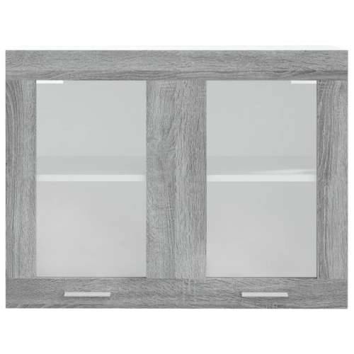 Viseći stakleni ormarić “Lyon” boja hrasta 80 x 31 x 60 cm - Sivi hrast sonoma 1 1 x viseći stakleni ormarić (2 vrata) 80 cm Cijena