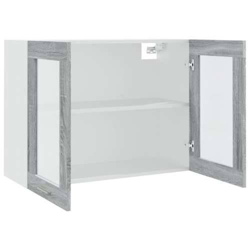 Viseći stakleni ormarić “Lyon” boja hrasta 80 x 31 x 60 cm - Sivi hrast sonoma 1 1 x viseći stakleni ormarić (2 vrata) 80 cm Cijena