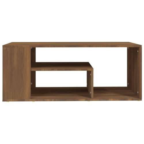 Stolić za kavu boja smeđeg hrasta 100x50x40cm konstruirano drvo - Smeđi hrast 1 Cijena