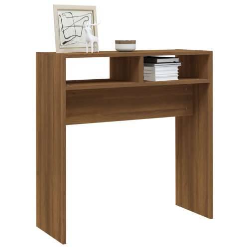 Konzolni stol boja smeđeg hrasta 78x30x80 cm konstruirano drvo - 1 Smeđi hrast 78 cm Cijena