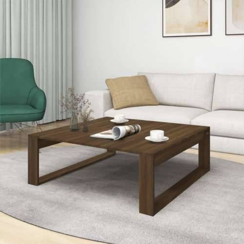 Stolić za kavu boja hrasta 100x100x35 cm od konstruiranog drva - Smeđi hrast 100 x 100 cm 1 Cijena
