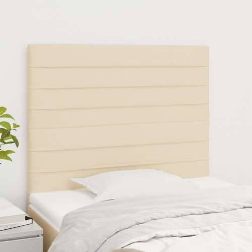 Uzglavlja 2 kom krem 90x5x78/88 cm od tkanine - Krema 90 cm 1 Visoko Cijena