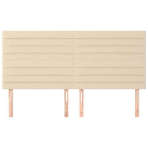 Uzglavlje 4 kom krem 100x5x78/88 cm od tkanine - Krema 200 cm 1 Visoko Cijena